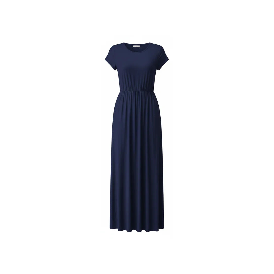 Dress Summer Style Short-sleeved