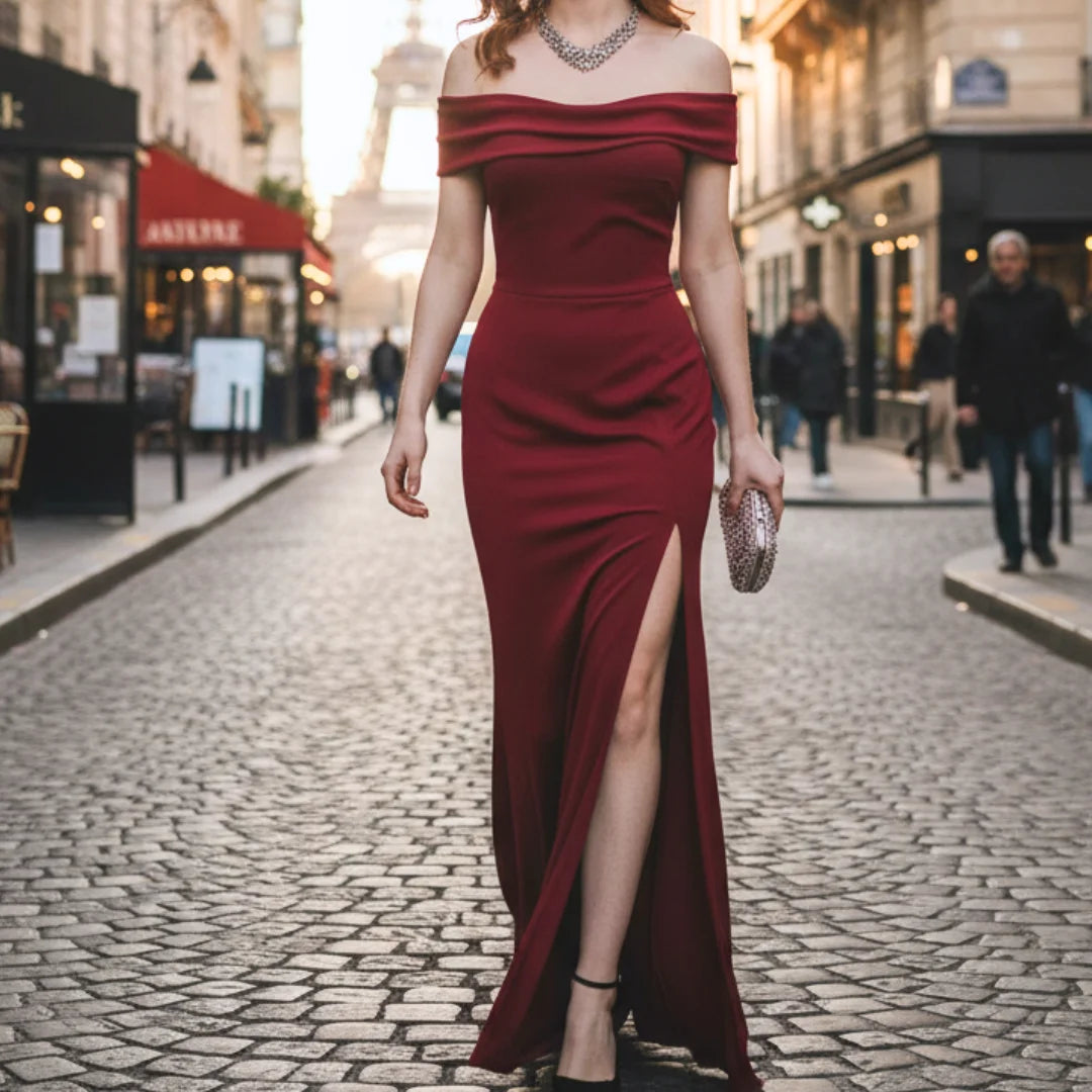 Dress Split Long Dressok  for Women