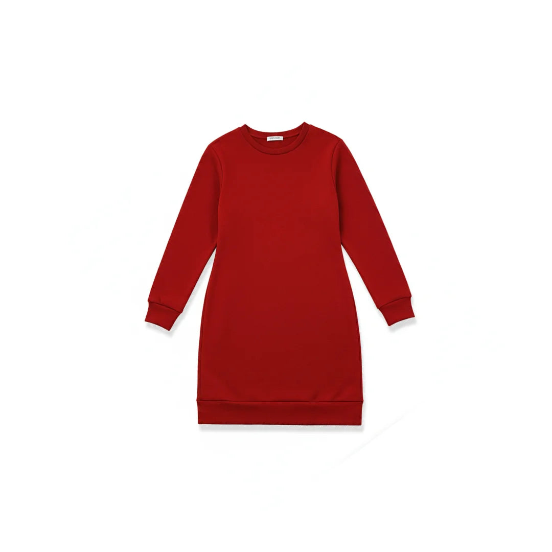Dress Round Neck Long Sleeve