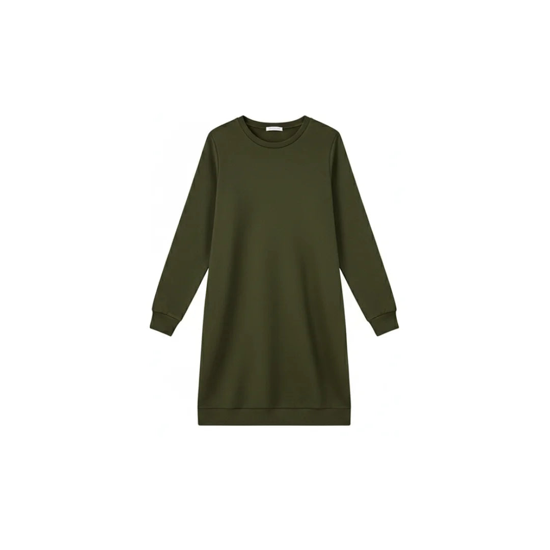 Dress Round Neck Long Sleeve