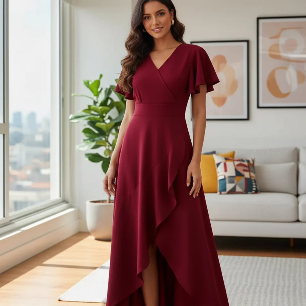 Dress Wedding Guest Satin European