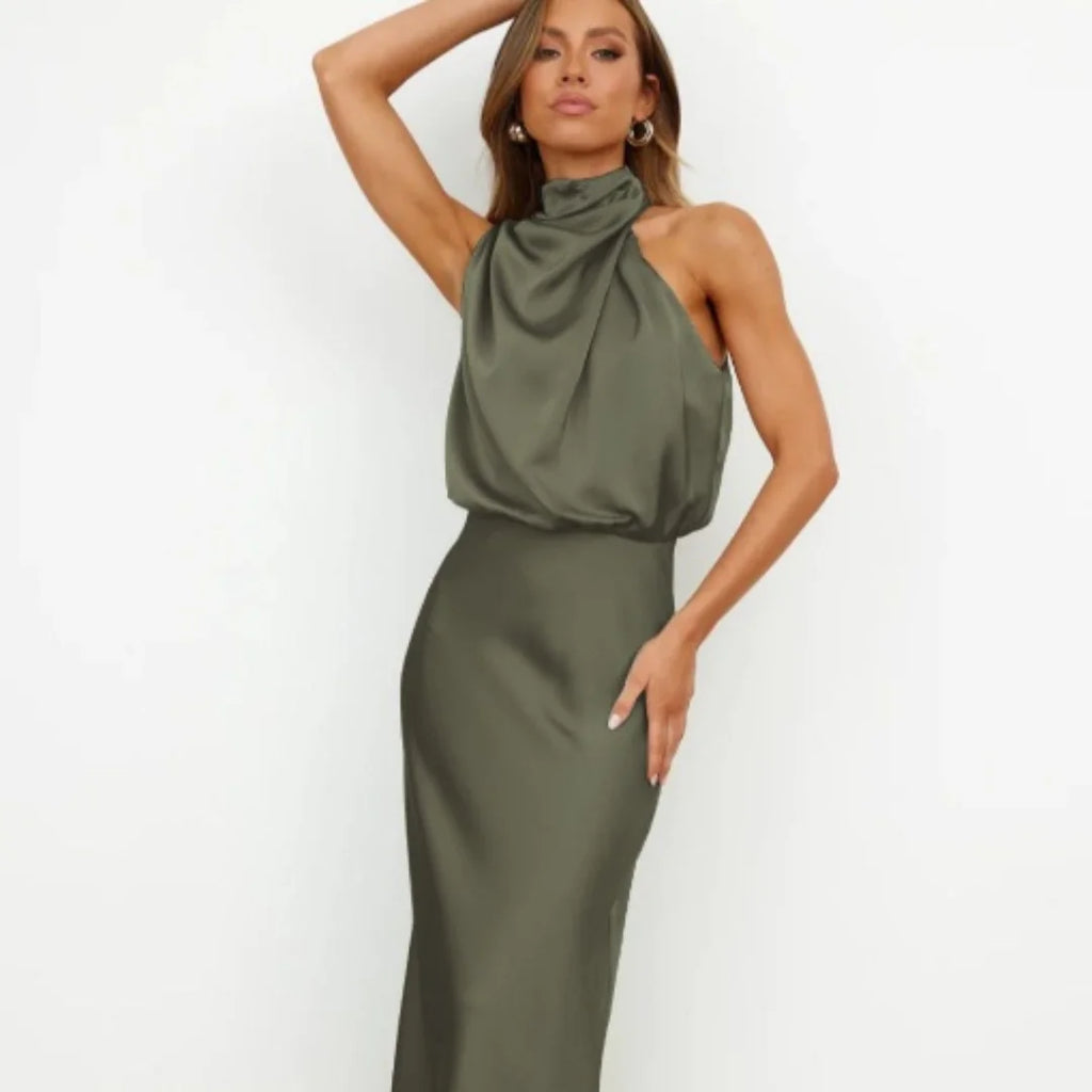 Dress Wedding Guest Summer Sleeveless Elegant