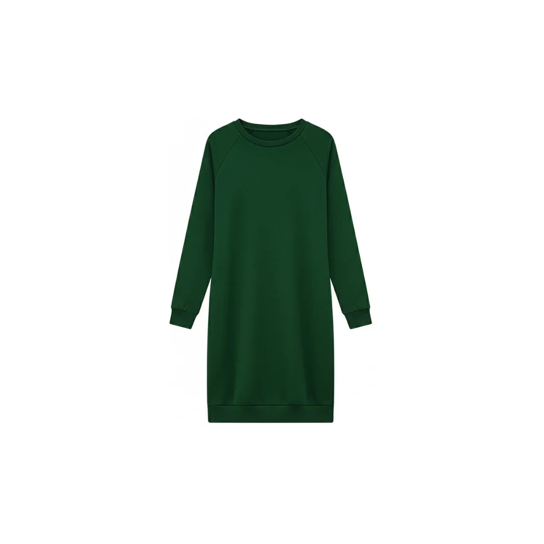 Dress Round Neck Long Sleeve