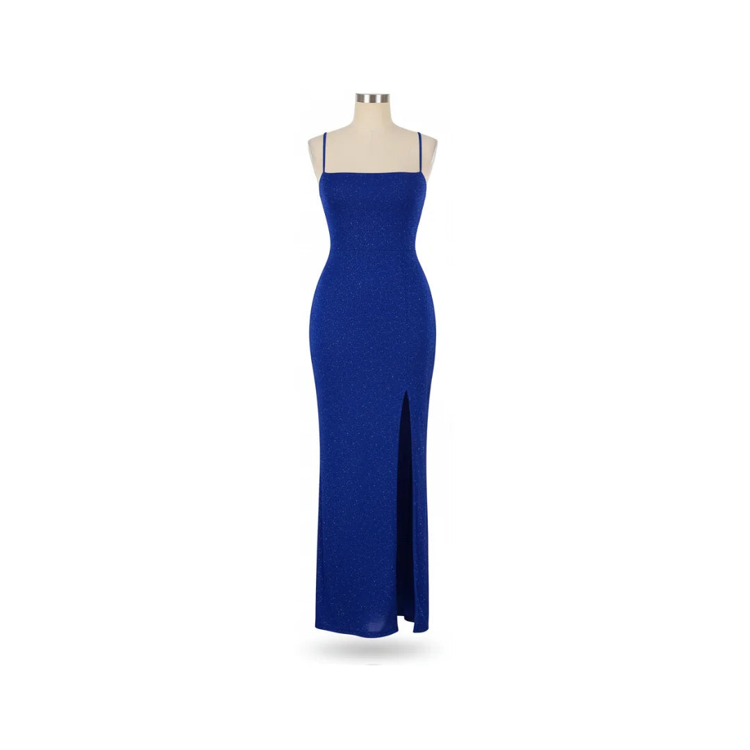 Dress Backless High Split Maxi Party
