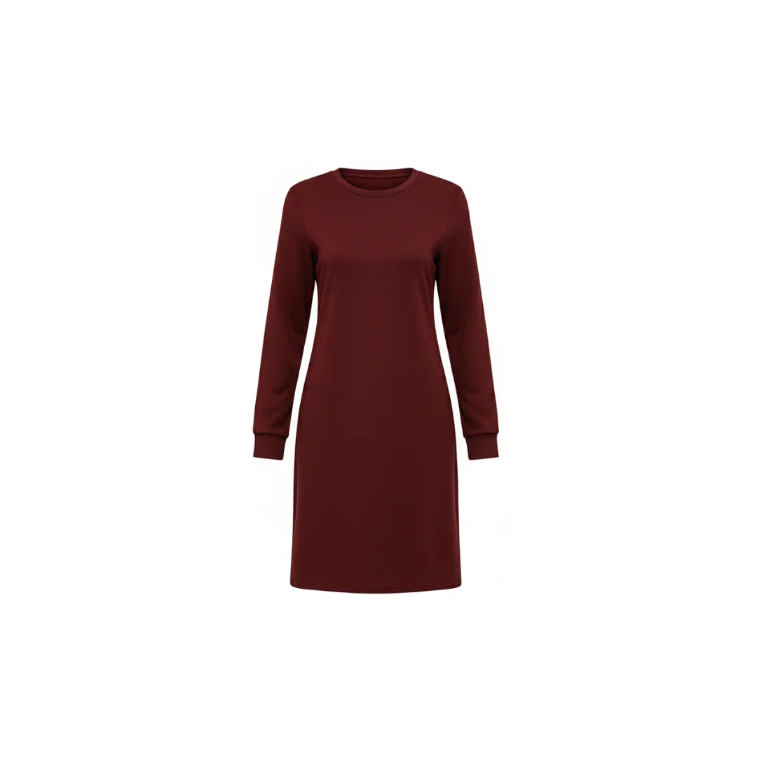 Dress Round Neck Long Sleeve